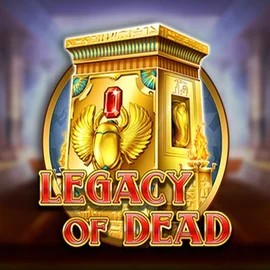 Official Slots logo: Legacy of Dead by Play'n GO at Lizaro Casino