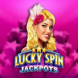 Lucky Spin Jackpots online game logo by Novomatic on lizar.gr