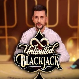 Unlimited Blackjack logo by Ezugi at Lizaro Casino